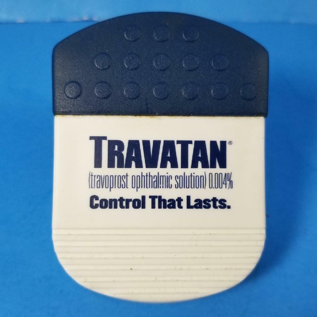 TRAVATAN Drug Rep Promo Magnetic Clip Pharmaceutical Advertising Desk RARE