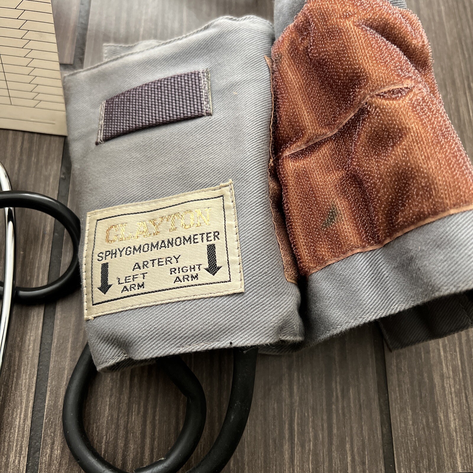 Vintage Clayton Sphygmomanometer w/ Home Blood Pressure Kit & instructions #109