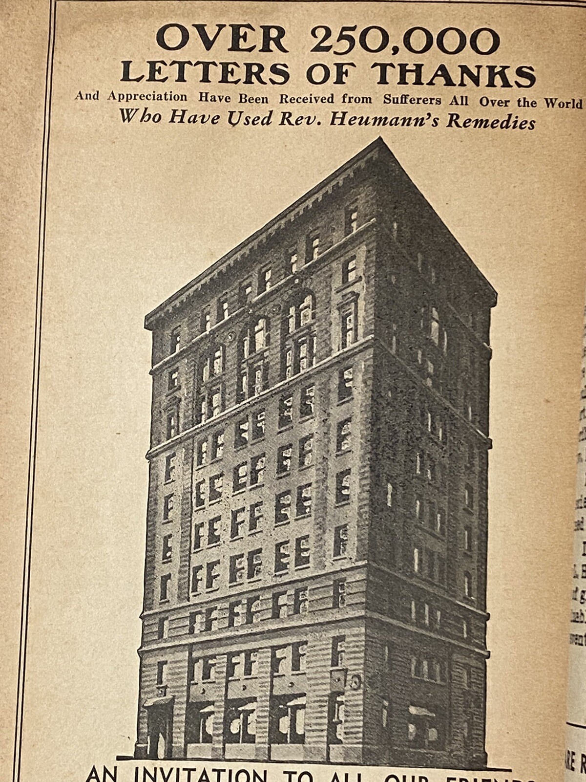 Vintage Advertising Heumann Family Health Book Patent Quack Medicine 1936 NYC