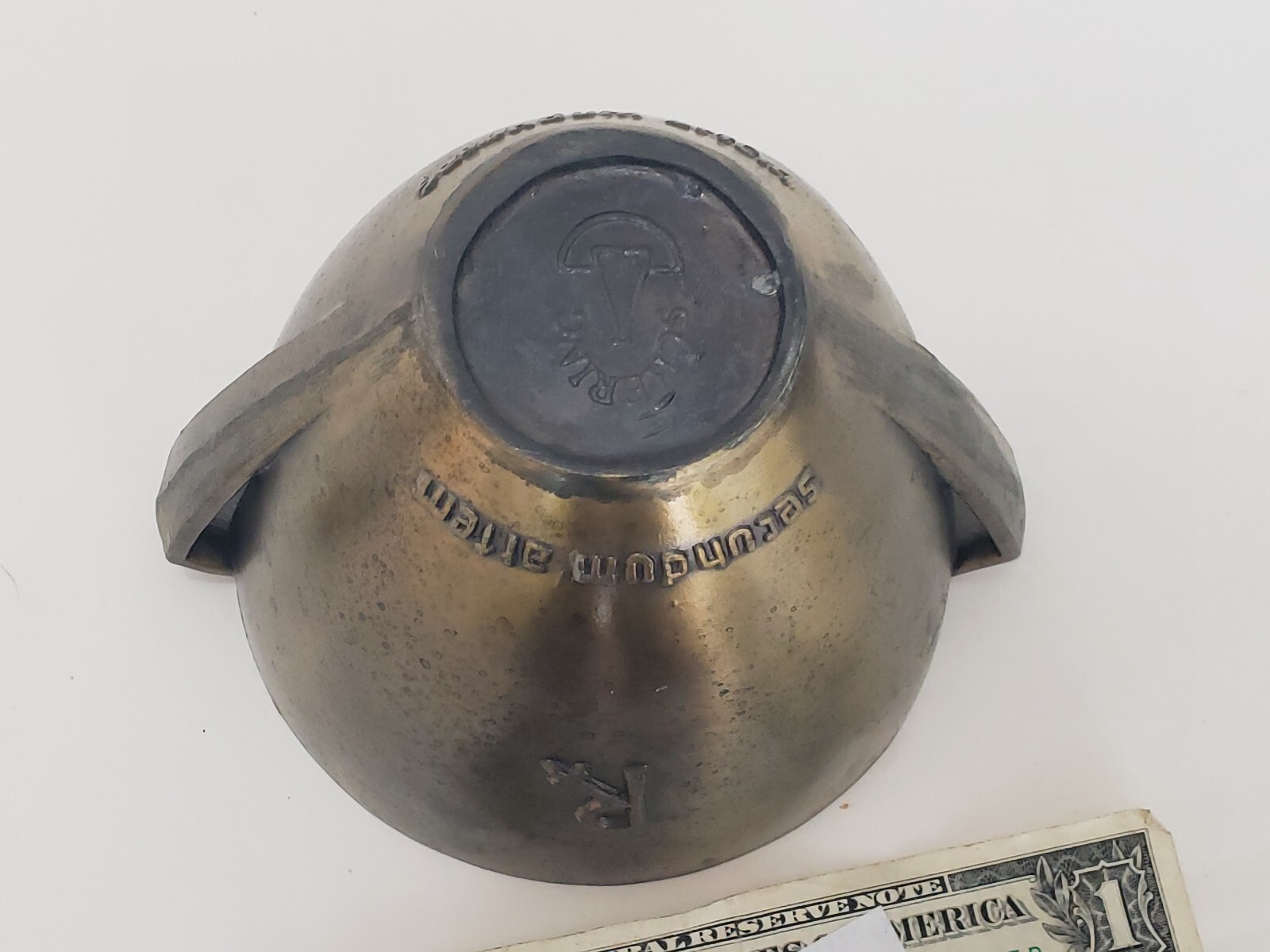 Schering Bronze Mortar & Pestle Apothecary Vintage 1976 Secondum Artem Pharmacy