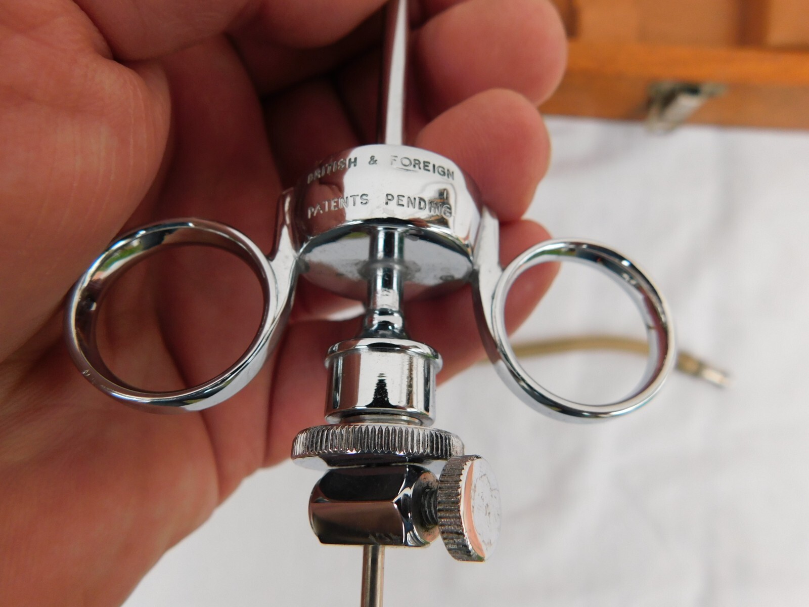 RARE VINTAGE PORTABLE THE TRUE LOVE – SALT BIOPSY INSTRUMENT by VANN BROS LONDON