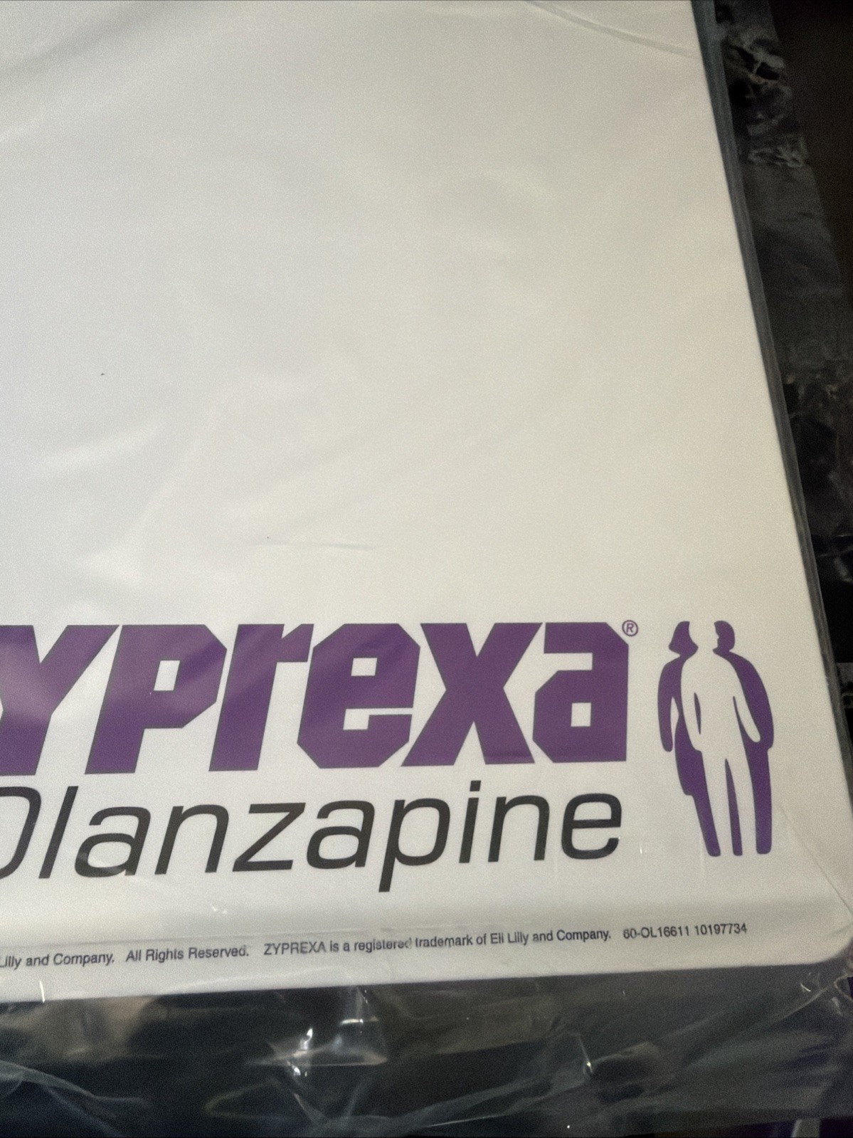 Zyprexa Clipboard 1999 Drug Rep Promo New In Plastic