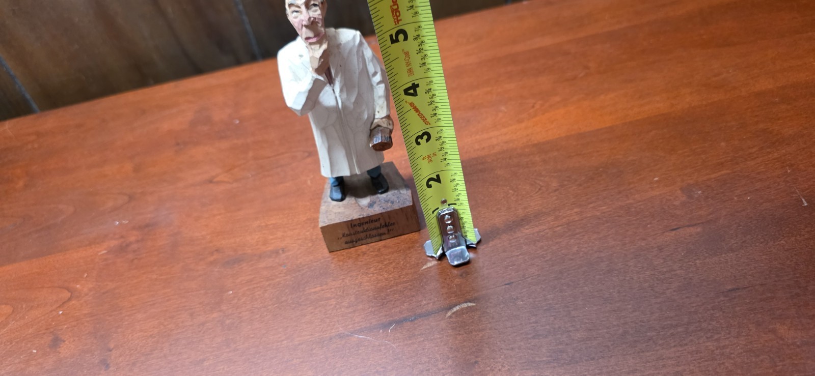 Vintage 1940s German Wood Hand Carved Figure Nerve Surgeon Doctor Antique Folk
