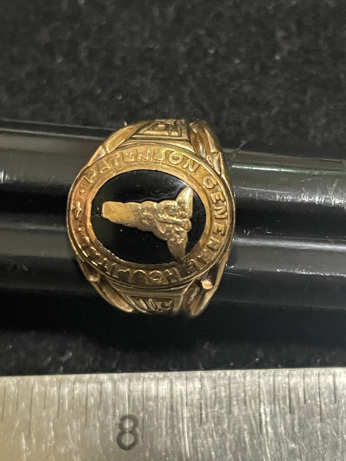 Vintage 1945 Paterson General Hospital ring 10k Gold Ring 7.6 g