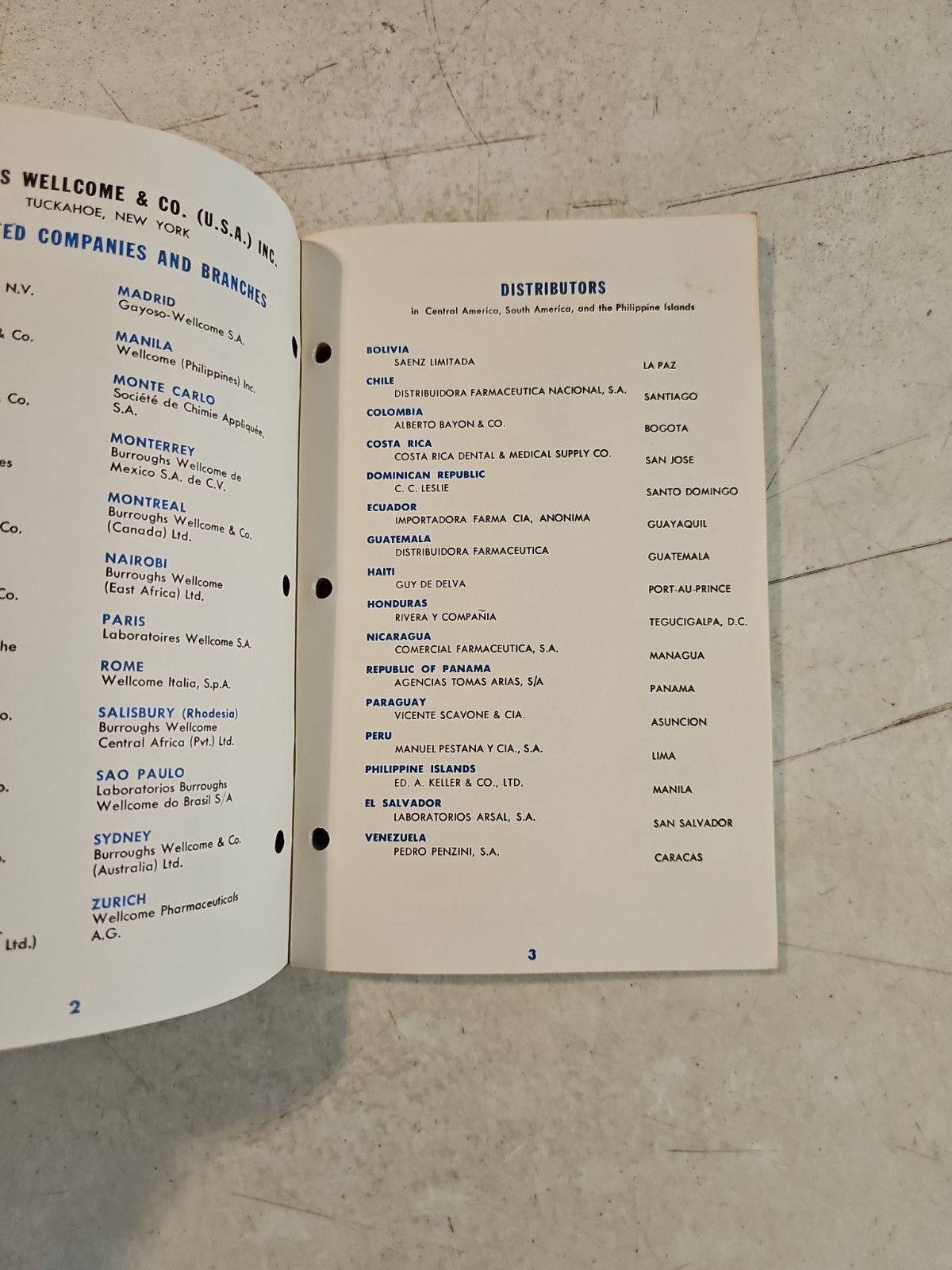 VTG 1968 BURROUGHS WELLCOME & CO. DRUG PRICE LIST & THERAPEUTIC REFERENCE BOOK