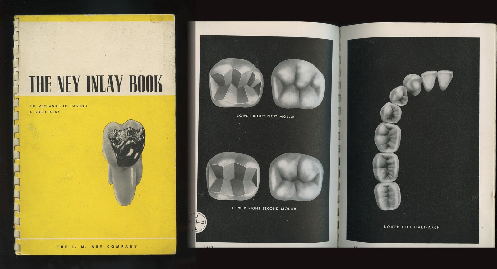 1945 THE NEY INLAY BOOK Mechanics of Casting Dentistry Dental Illustrated