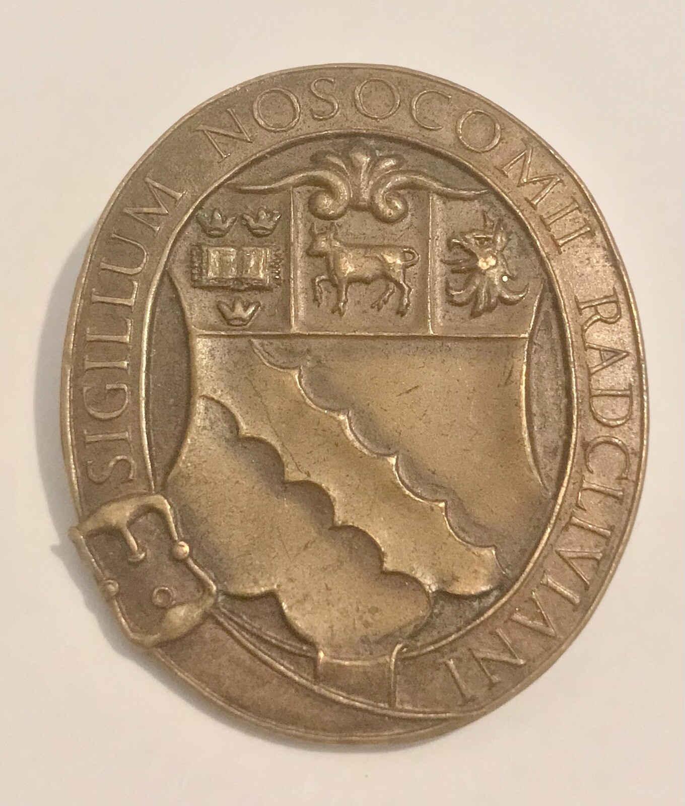 Vintage Radcliffe Infirmary Oxford Nurse Nurses Medical Hospital Bronze Badge