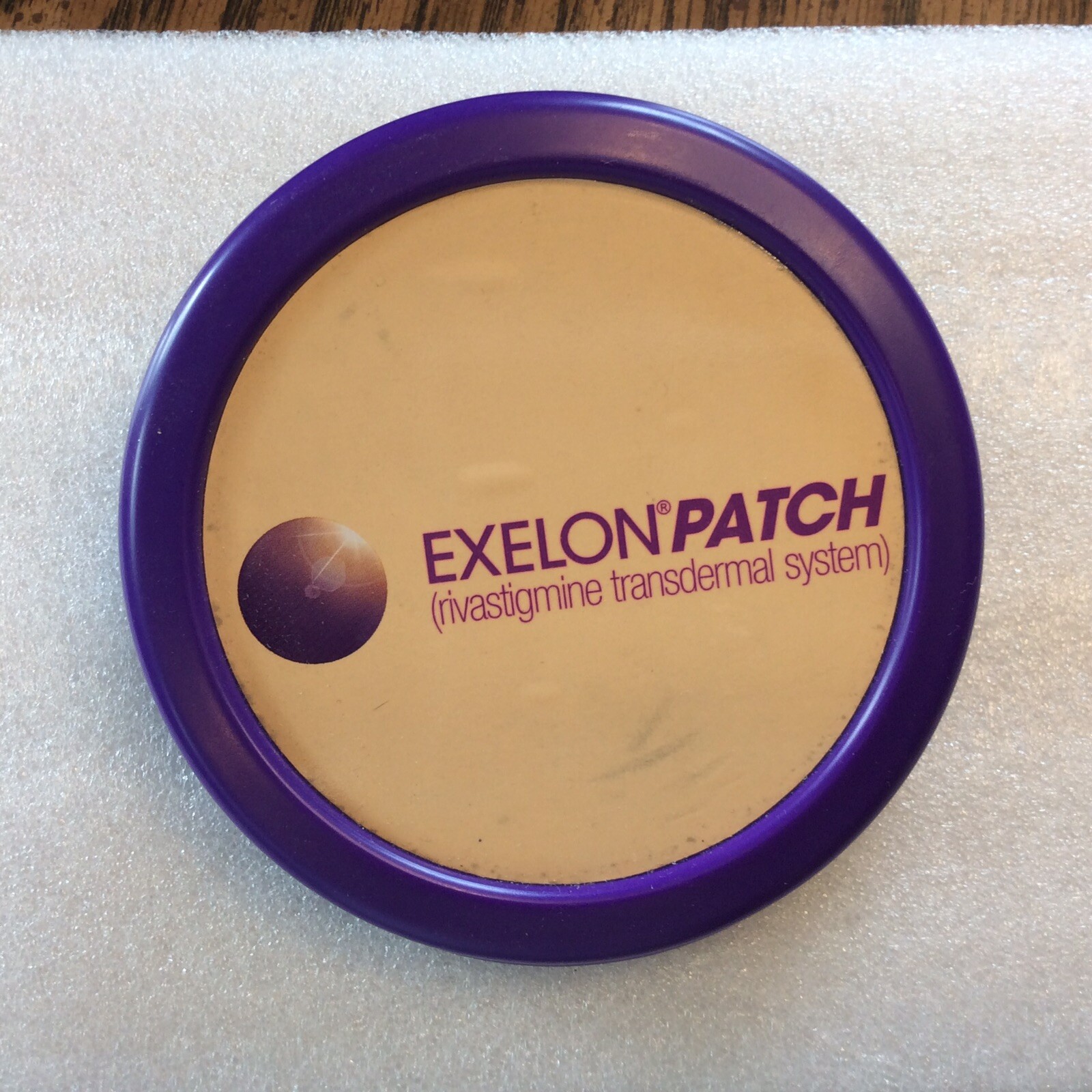 RARE HTF EXELON PATCH (Rivastigmine) Magnet Clip Medicine Drug Rep 4” Purple