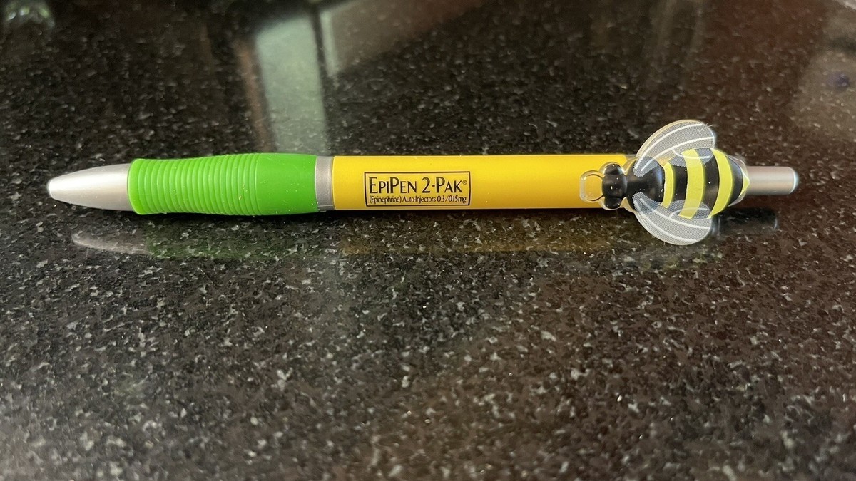 Drug Rep EPIPEN Collectible Pharmaceutical Pen with Unique Bee Pocket Clip