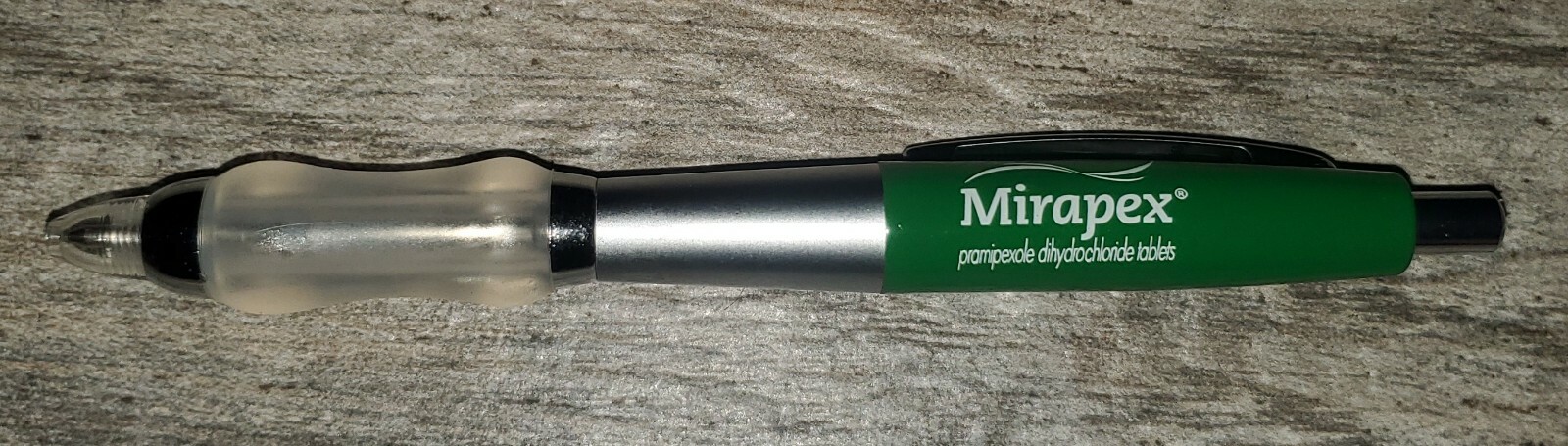 Mirapex Heavy Metal Drug Rep Pharmaceutical Click Pen Used to Light up Dead Bat