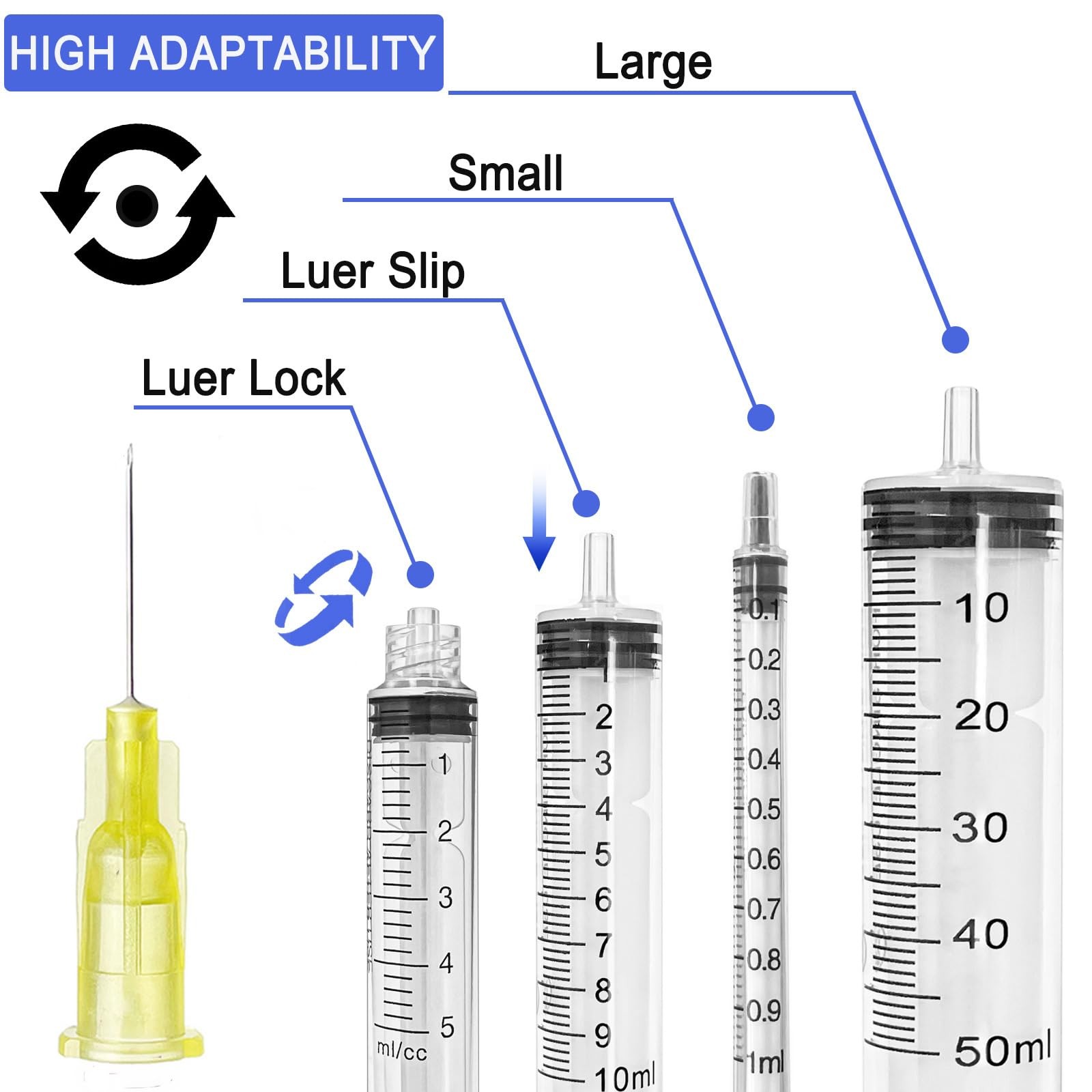 100PCS 30Ga 1/2 inch Needle Lab Accessories, Refilling 30G