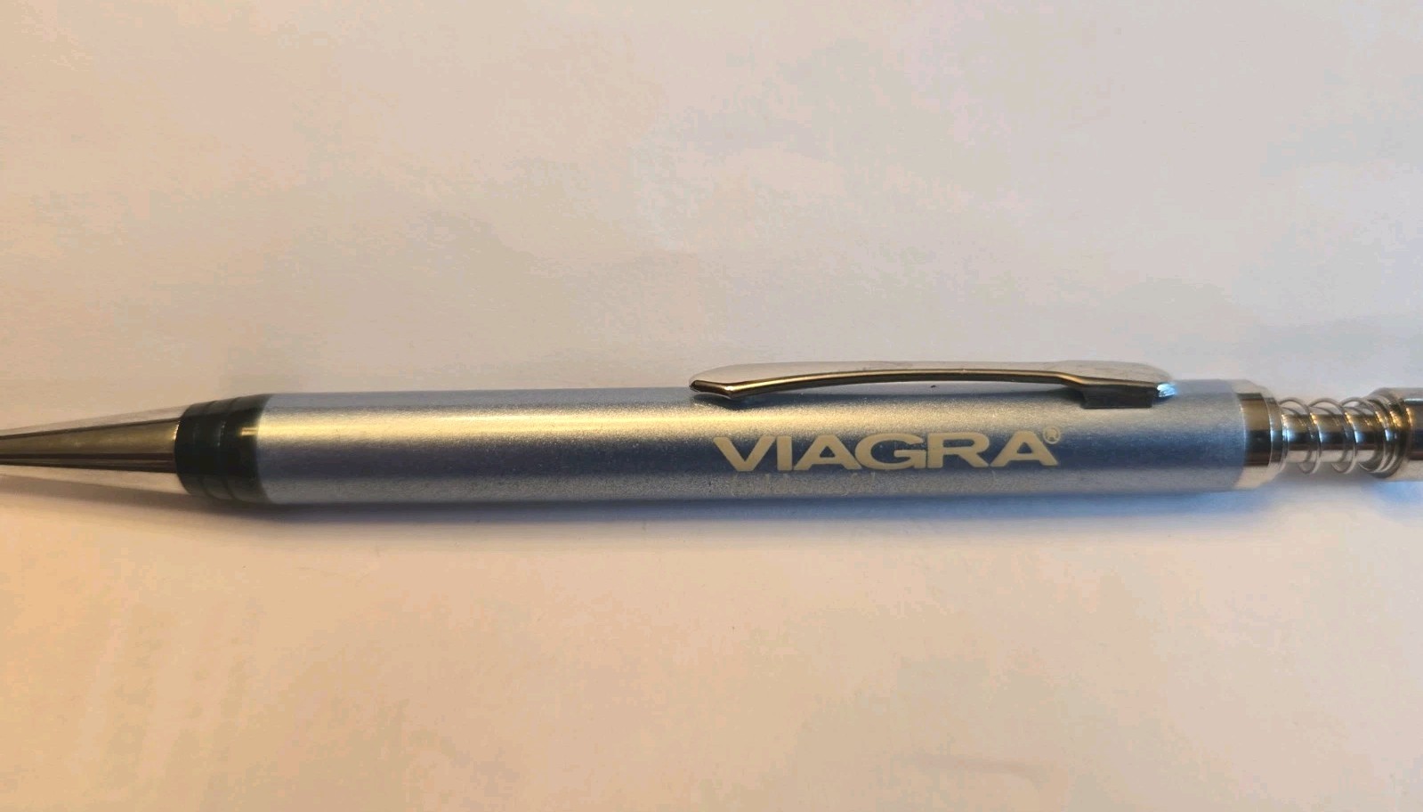 Viagra Heavy Metal Pen Pharmaceutical Drug Rep Promo WRITES