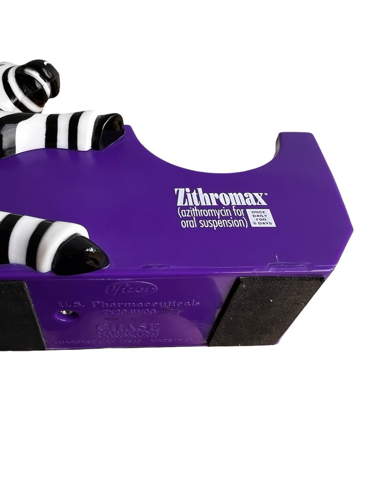 Pharmaceutical Drug Rep Promo Zebra Tape Dispenser Collectible Advertising