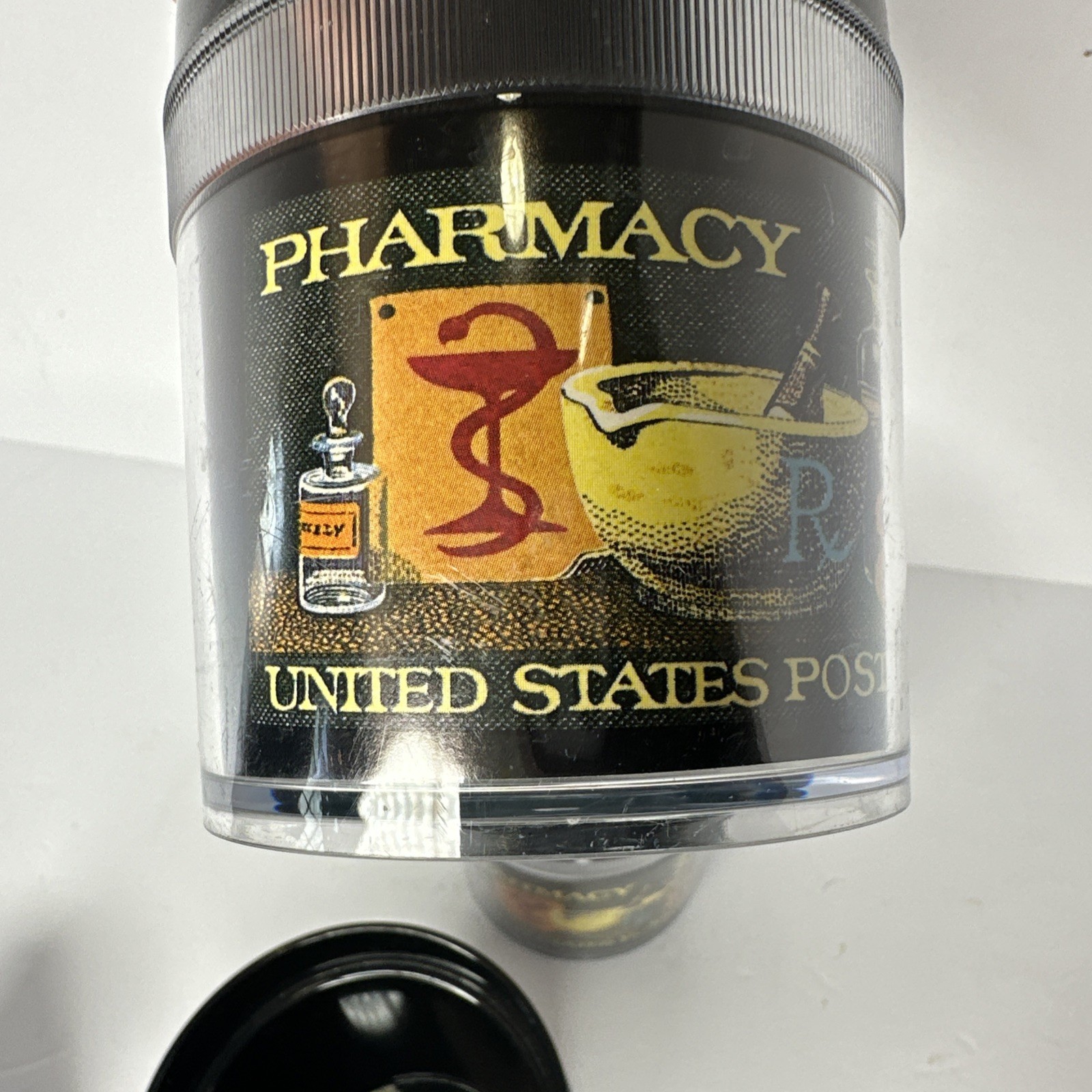 Pharmacy United States Postage Stamp Vintage 1972 Plastic Cups Set Of 4
