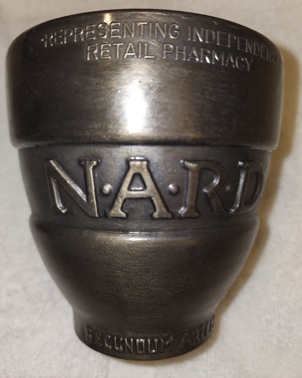 Schering Plough Bronzed Vintage Mortar and Pestle 29th Edition NARD