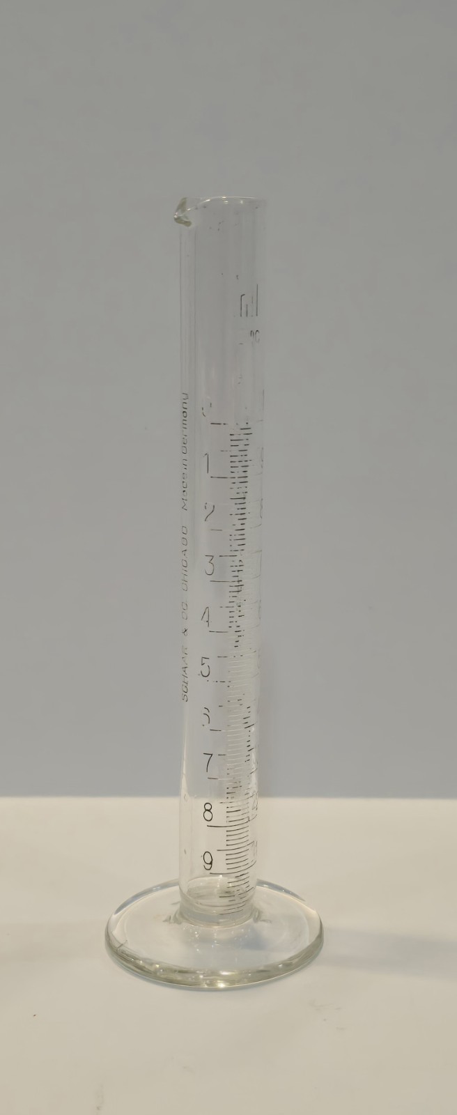 Vintage Schaar & Co Beaker w/ Double Scale, 10 mL Made In Germany