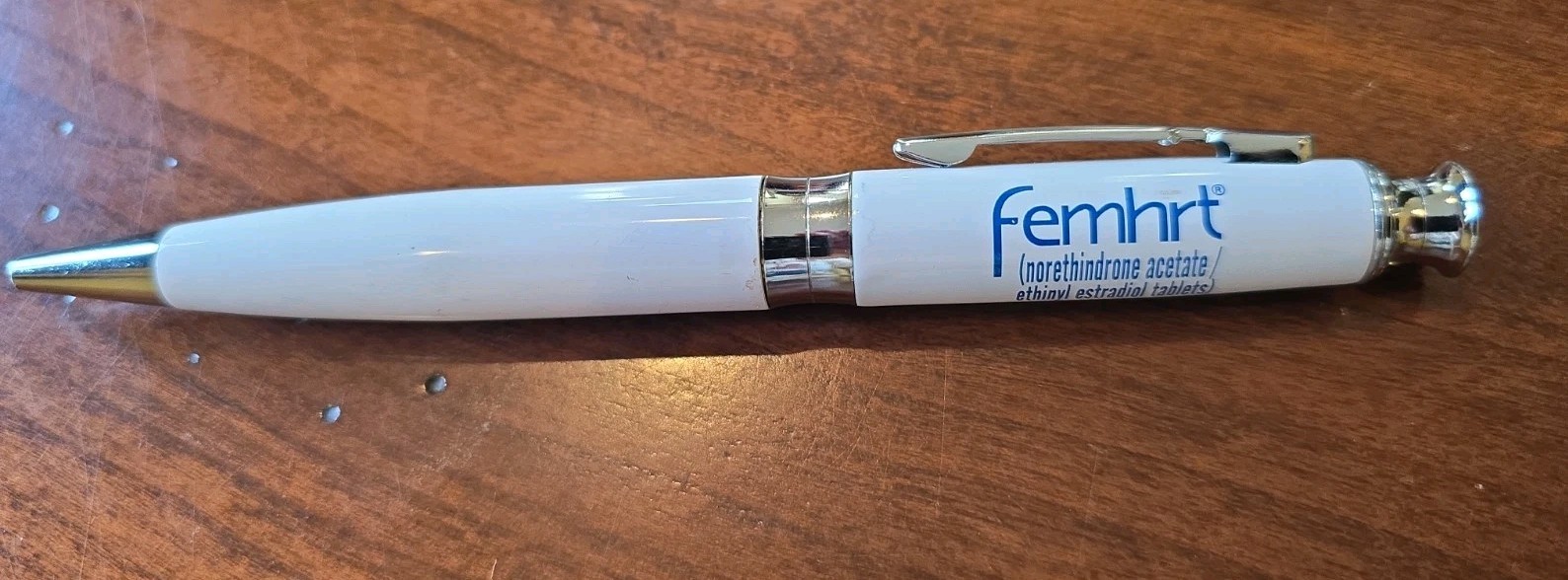 FemHRT Pfizer Ink Pen Drug Pharmaceutical Rep Advertising Heavy Metal Twist