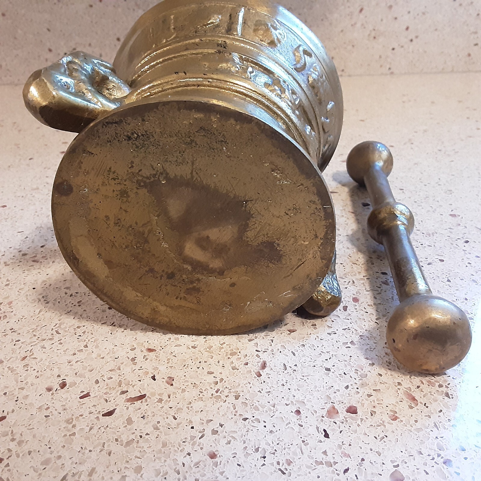 Reproduction Brass/Bronze Dutch Mortar & Pestle