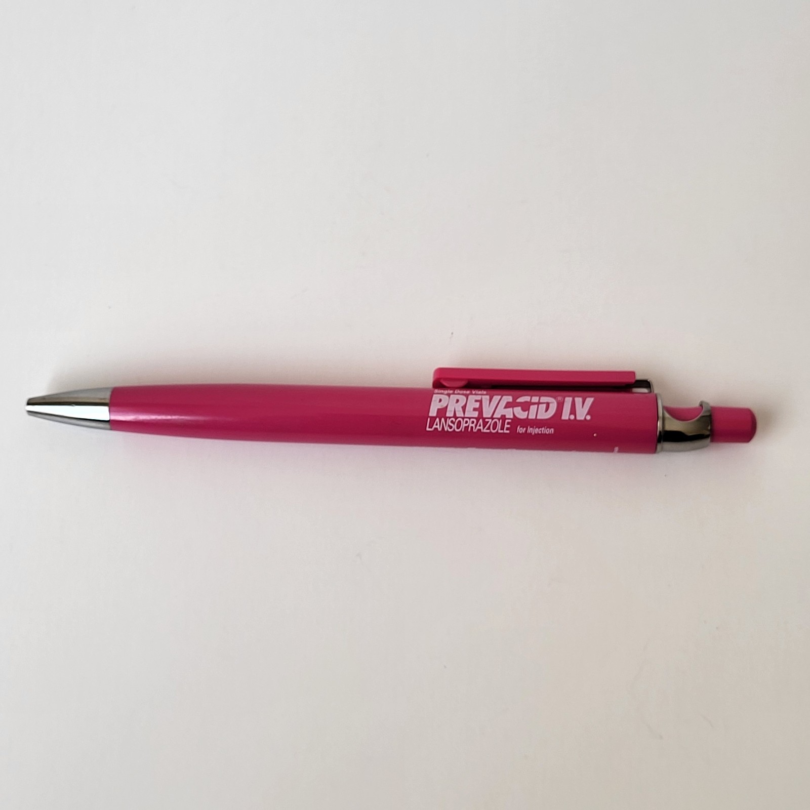 Prevacid Solutab Pink Pen Pharmaceutical Drug Rep Promo Collectible Advertising
