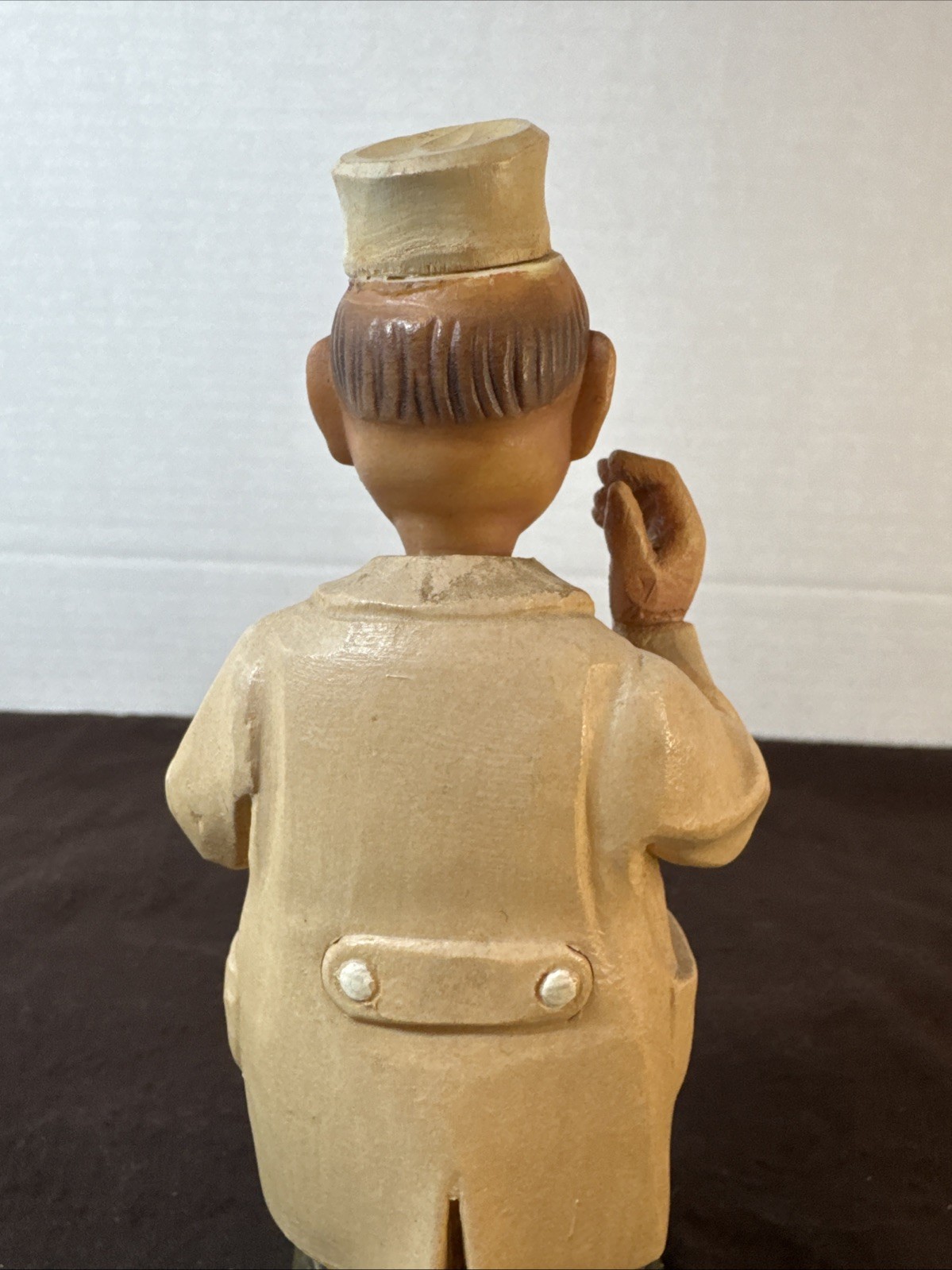 Anri Ears Nose Throat Specialist Medical Doctor Art Carved Wood Italy VTG