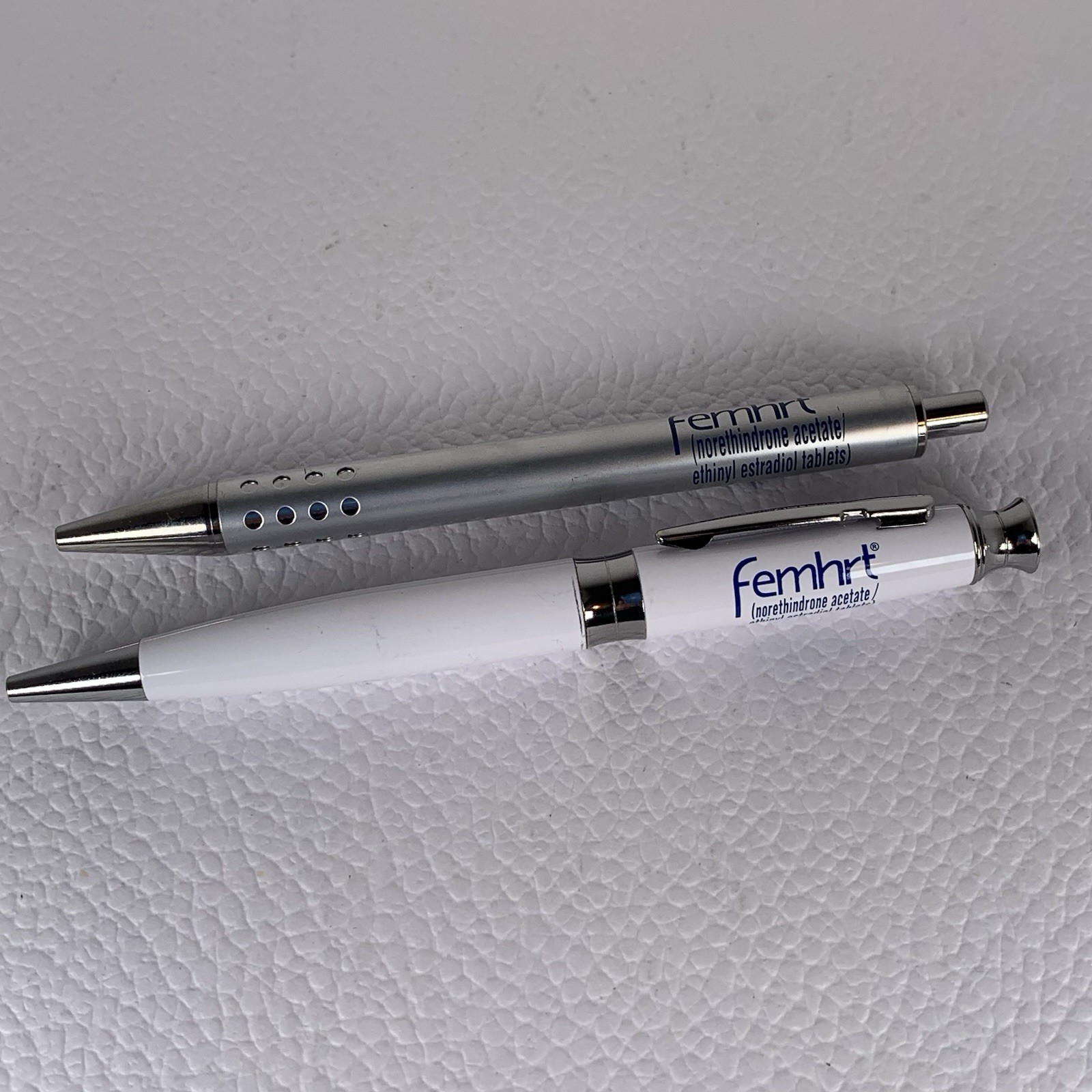 Femhrt Heavy Metal Pen Drug Rep Pharmaceutical Promo Original Owner Lot Of 2