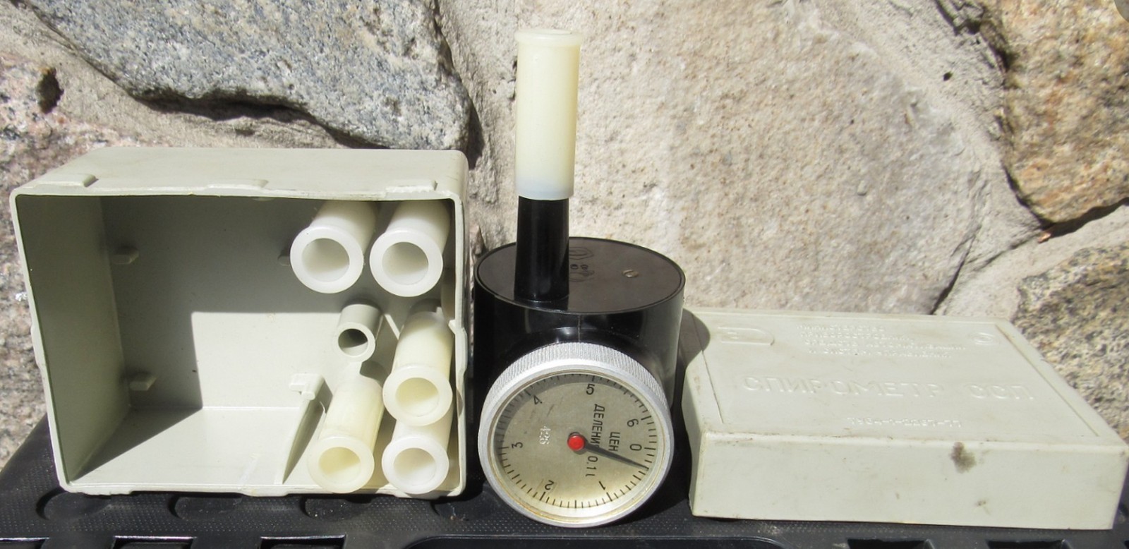Original-Soviet spirometer medical SSP dry portable ussr , not used , Very Rare