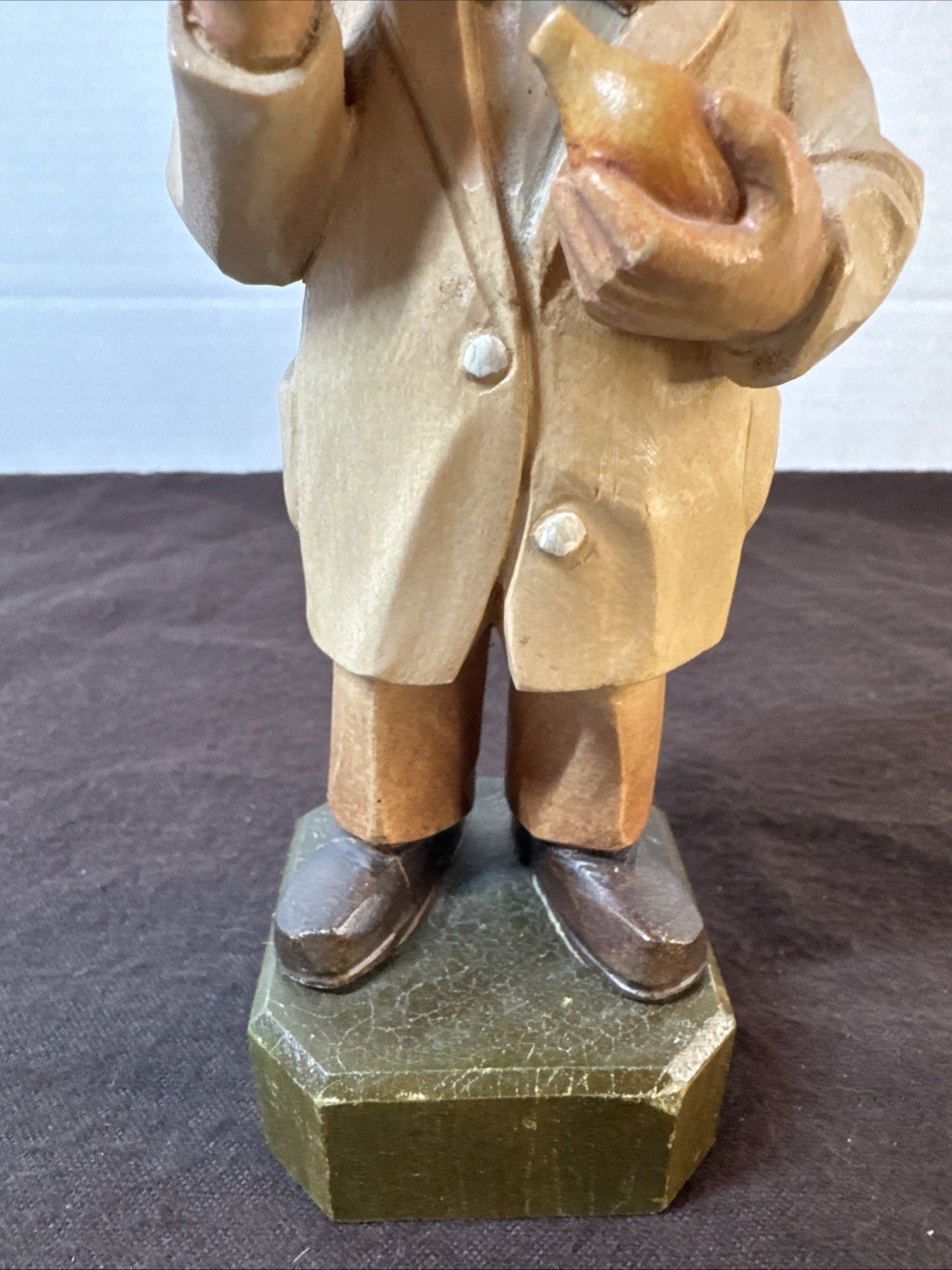 Anri Ears Nose Throat Specialist Medical Doctor Art Carved Wood Italy VTG