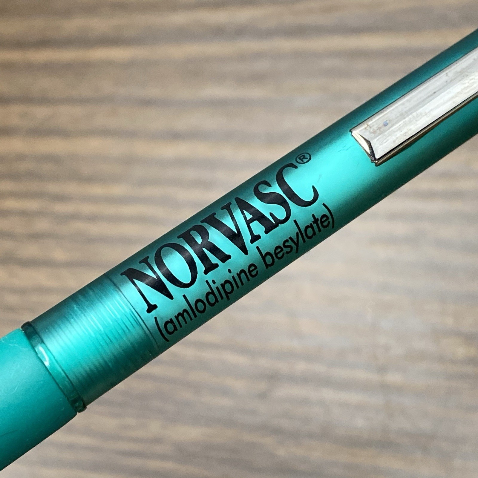 VTG Pharmaceutical Advertising NORVASC Amlodipine Besylate RX Drug Rep Click Pen
