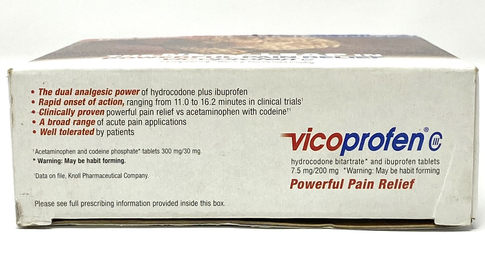 Vintage Rare Vicodin Vicoprofen hydrocodone desk clock – Tested And Working NOS