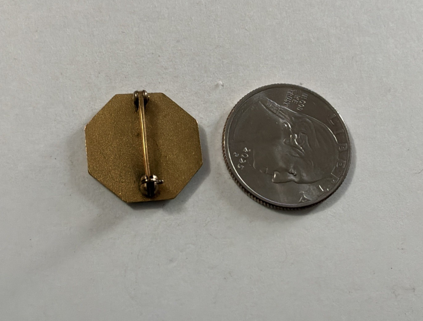 Vtg Hospital Volunteer Service Lapel Hat Pin Brooch Pinback