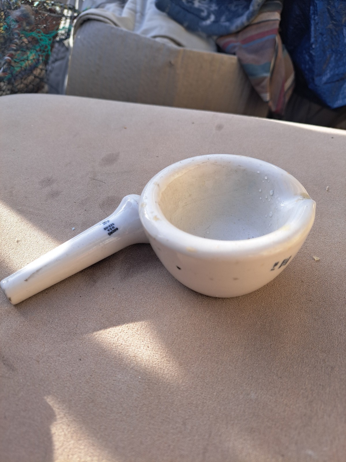 Vintage Apothecary Mortar and Pestle Coors USA White Porcelain Set RARE