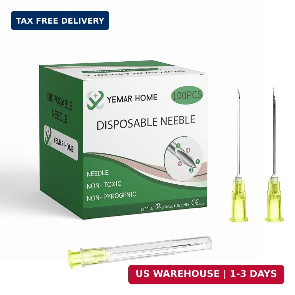(100 Pack) 20g Needles for Injections， 20g Needle， Individually Sealed | hypoder