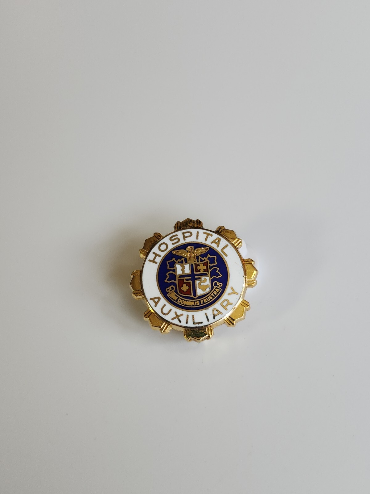 Hospital Auxiliary Lapel Pin 1/20th 10k GF Marked On Back Vintage