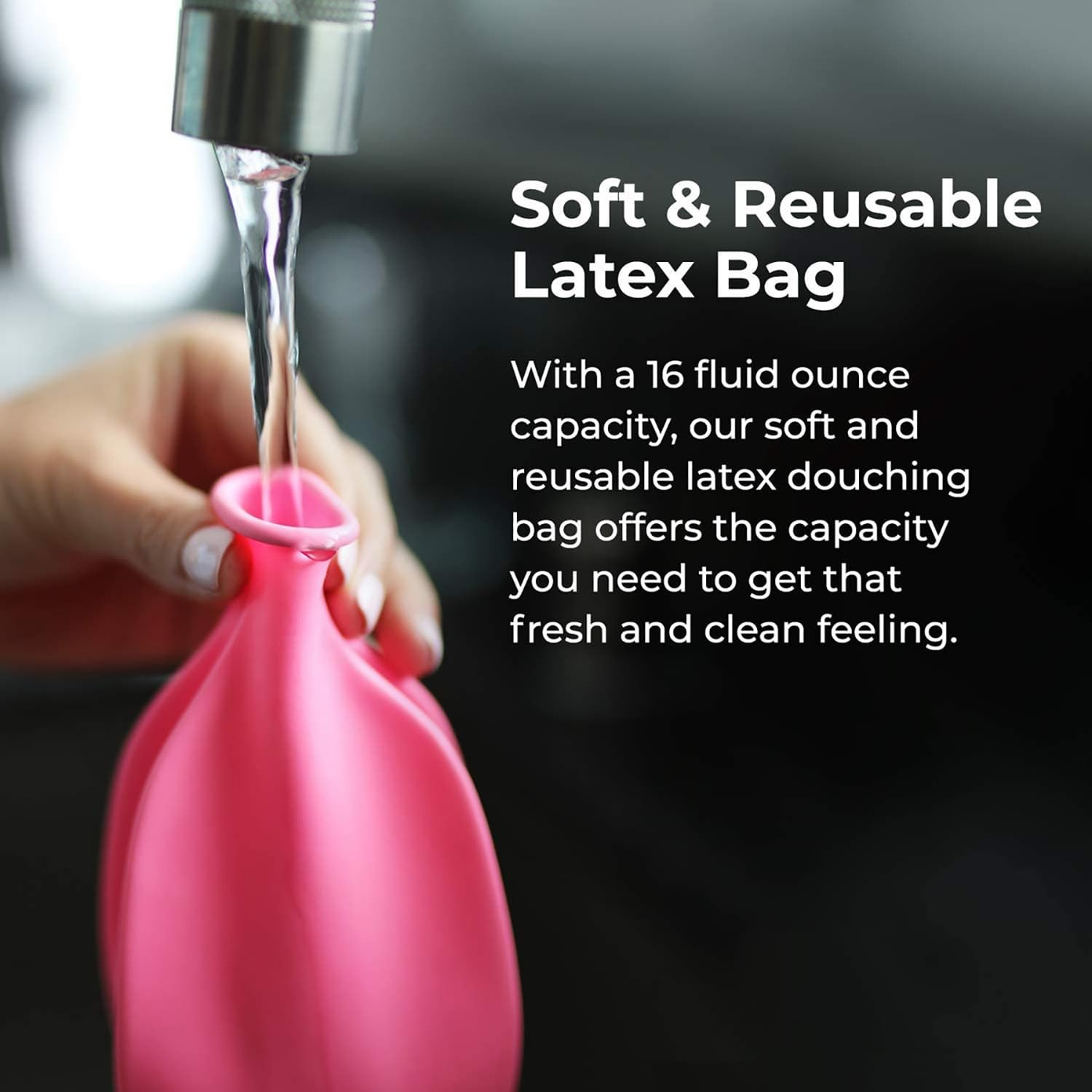 Flents Reusable Douche Kit, Compact & Portable 16 Fl Oz (Pack of 1), Various