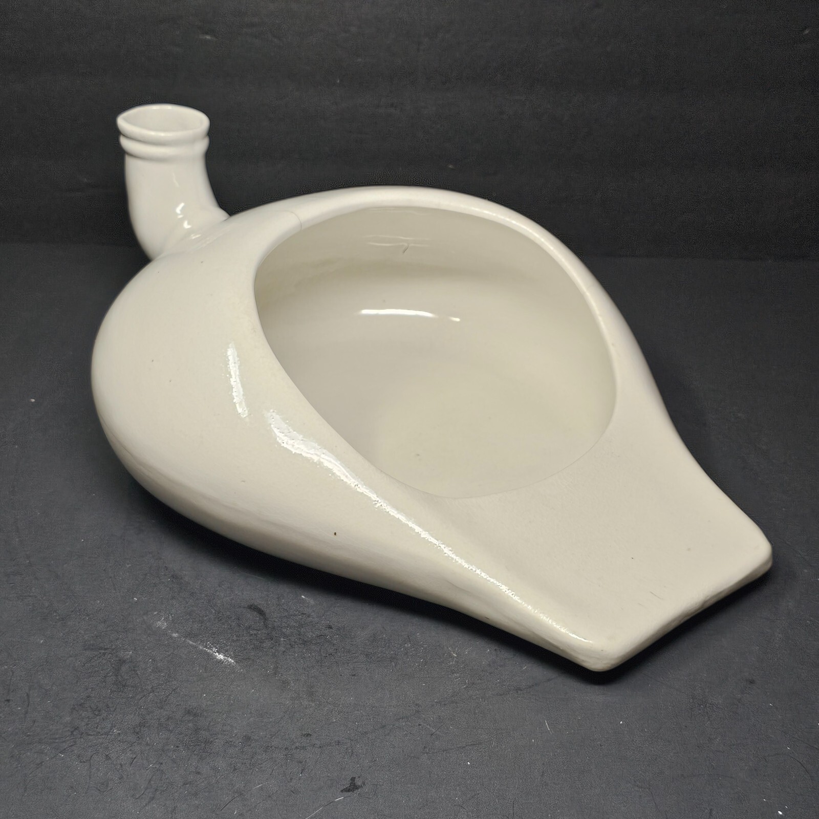 Antique White Porcelain Ironstone China Bed Pan