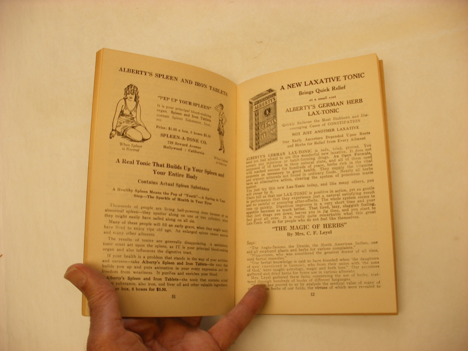 Antique Vtg Quack Medicine Pharmacy Medical Book – 1929 Calcium by Adah Alberty