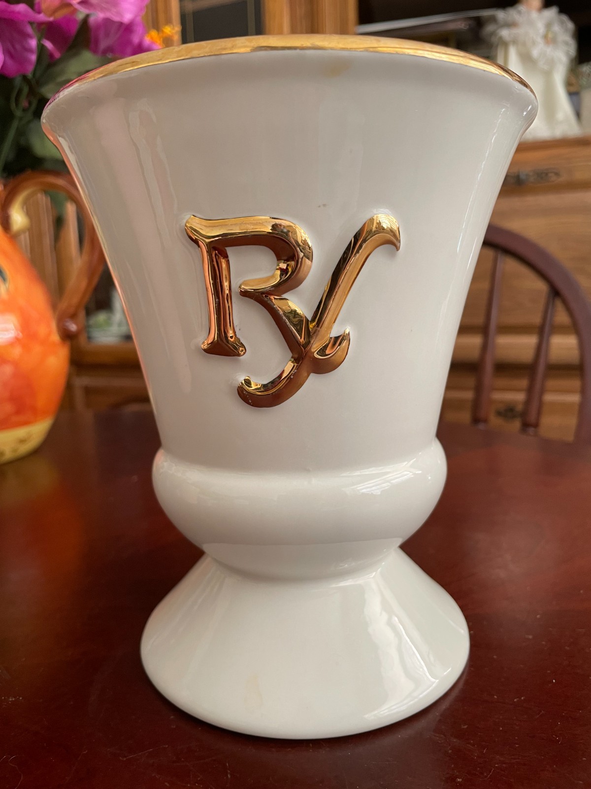 Vintage Owens Illinois RX Porcelain Pharmacy Apothecary Mortar Prop Halloween