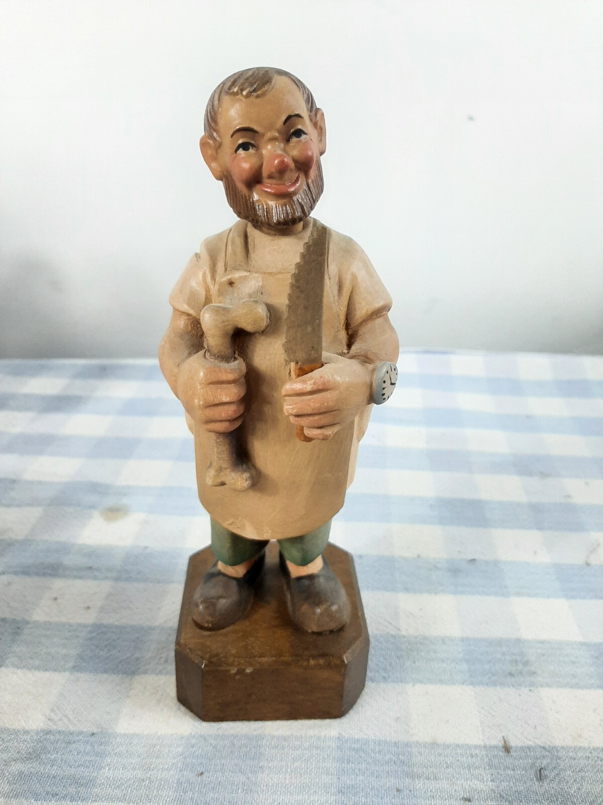 Vintage Anri Toriart Orthopedist Medical Doctor Folk Art Carved Wood Italy
