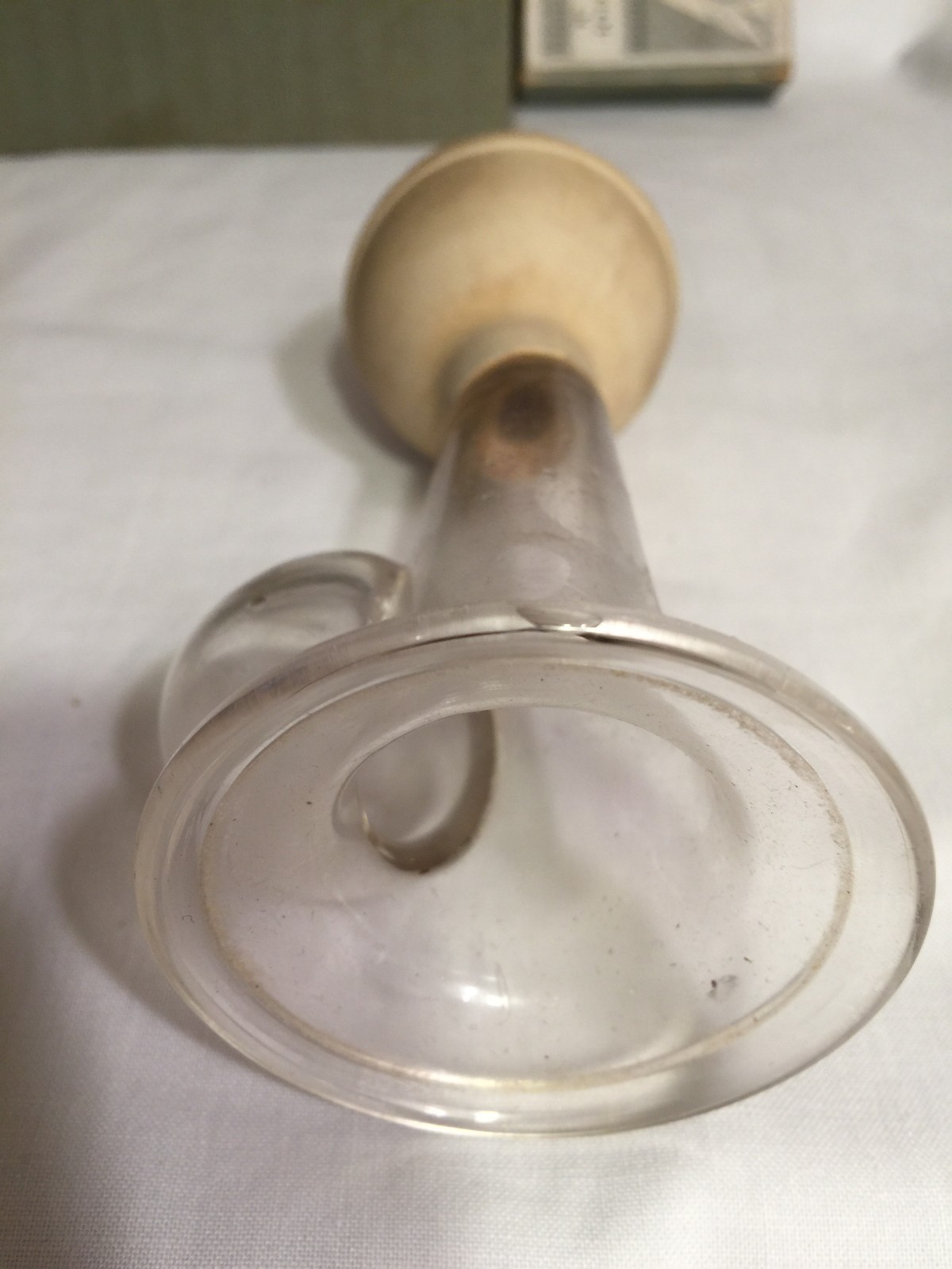 Vintage United States Rubber Company English Breast Pump No. 304 w/ Box -Glass