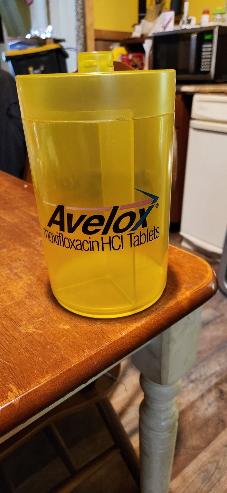 Avelox Canister Rare Drug Rep Collectible 9″ H 5.5″ W Pharma