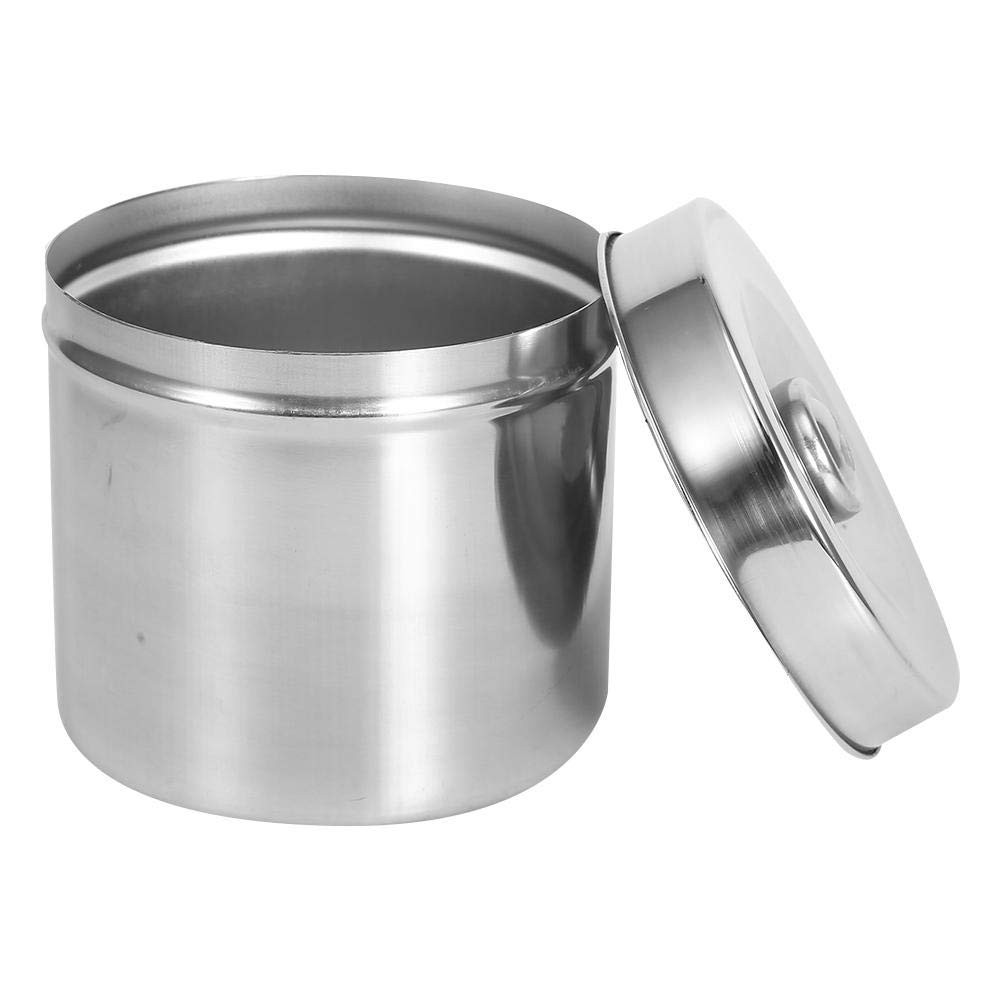 Stainless Steel Ointment Jar for Supplies Storage, Cotton Gauze Container 12c…