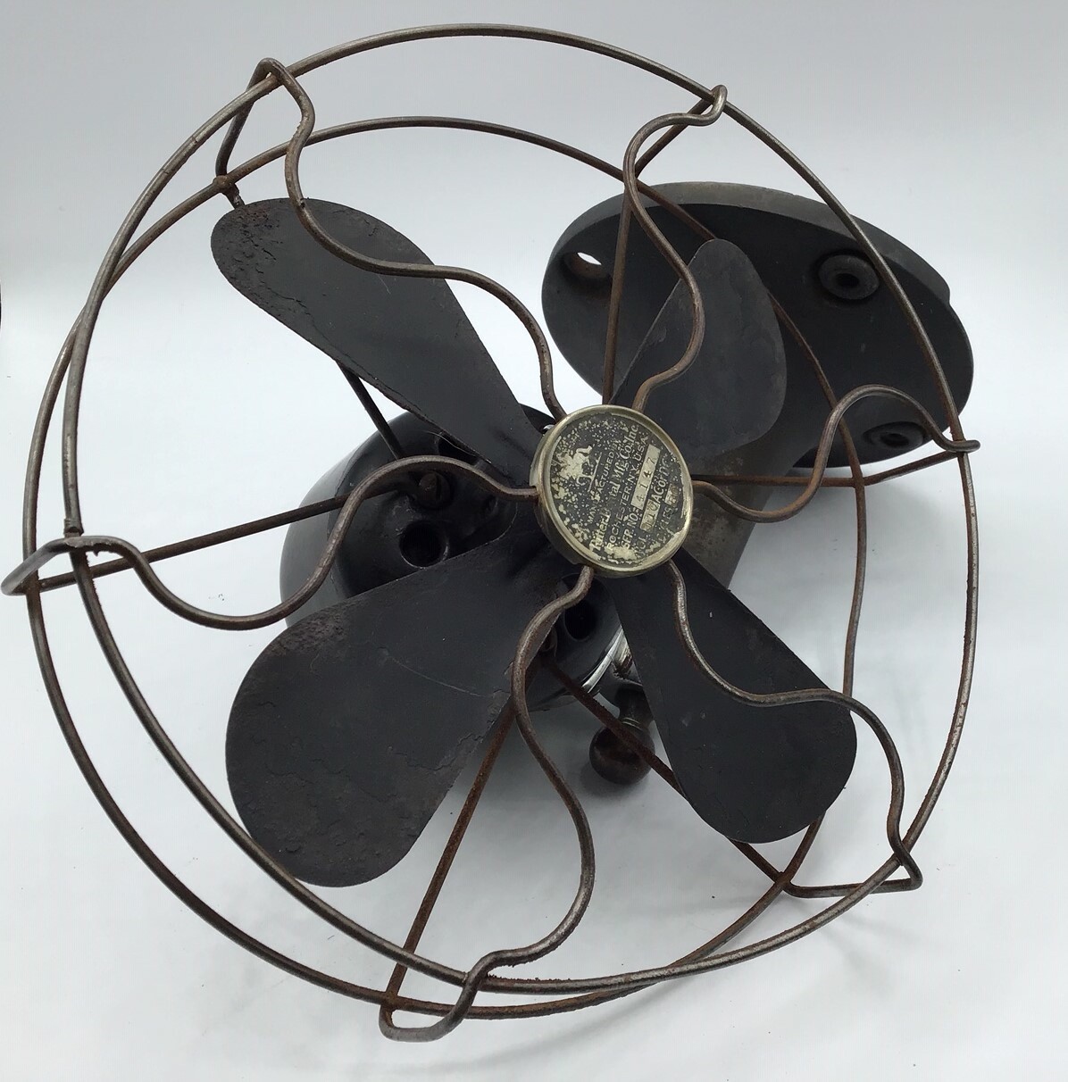 1920’s Ritter vintage compact metal dental fan (9.5″ x 5.5″ x 9.25″ – 4″ blades)