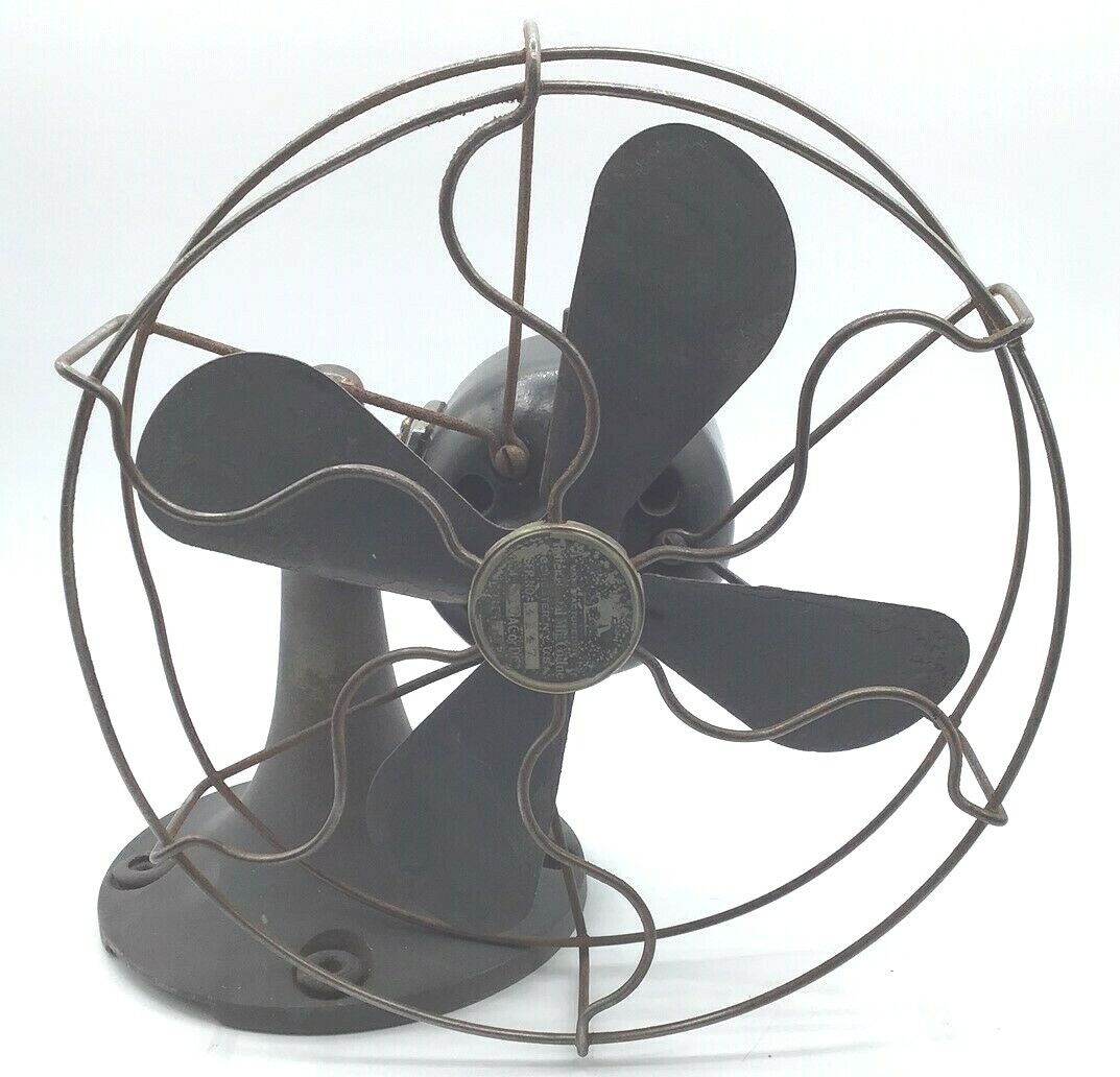 1920’s Ritter vintage compact metal dental fan (9.5″ x 5.5″ x 9.25″ – 4″ blades)