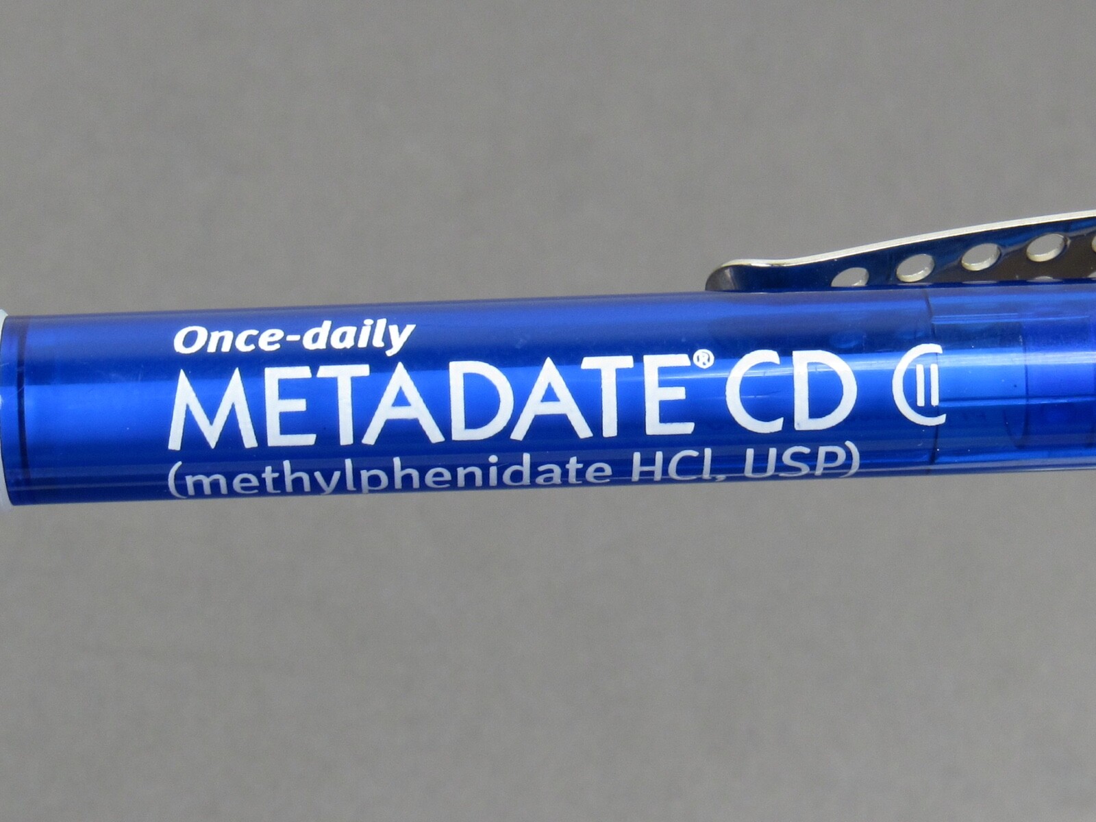 Metadate CII PENS 1 Heavy Metal Twist Drug Rep Pharmaceutical Advertising RARE