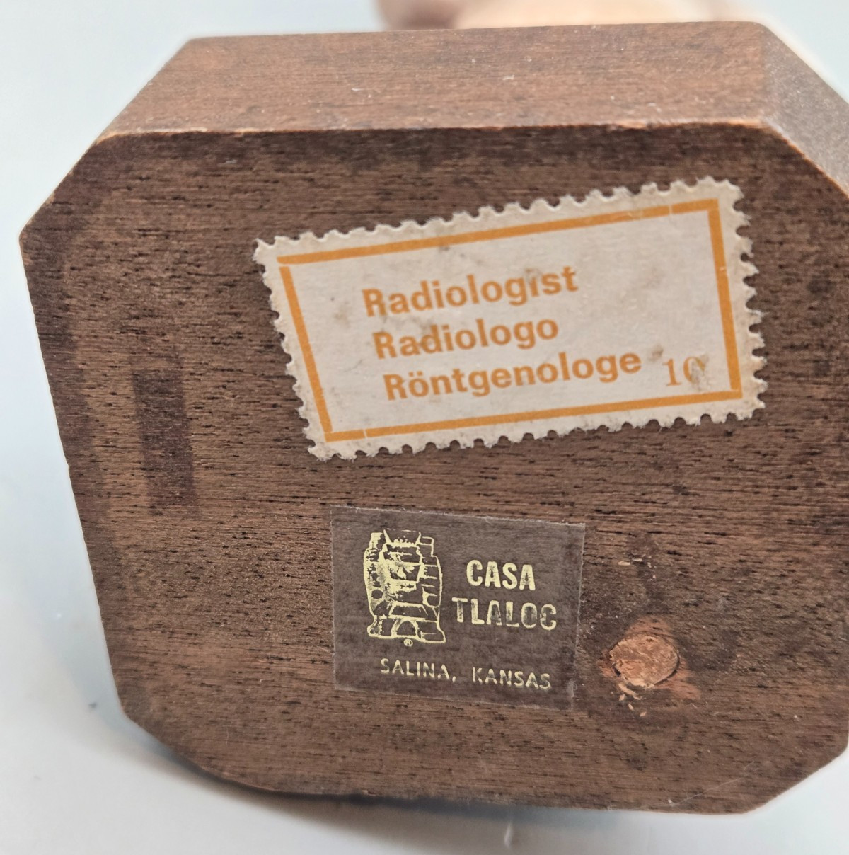 Vintage Anri Toriart Radiologist X-Ray Medical Doctor Folk Art Carved Wood Italy