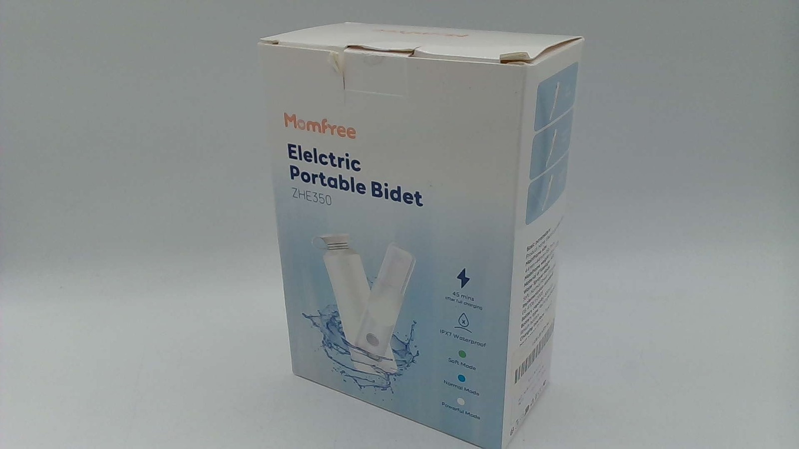 Momfree Portable Bidet For Travel – Rechargeable Electric White