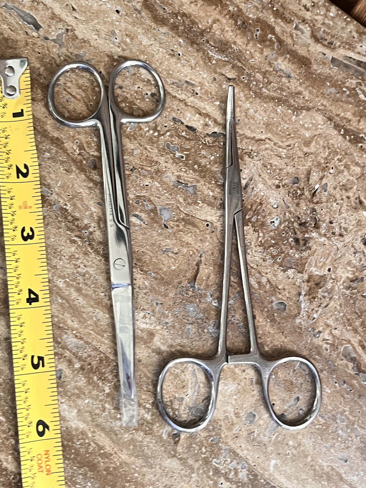 Operating Surgical 5.5” Stainless Sharp Straight & Needle Holder Scissors Set 2