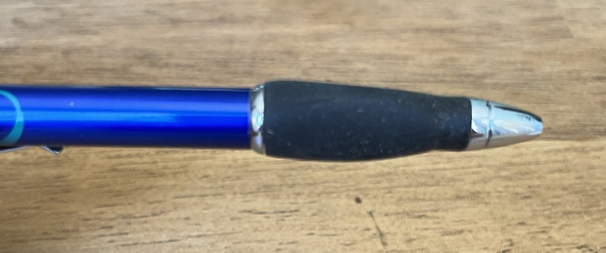 AndroGel Heavy Metal Blue Click Style “Gel” Ink Pen Doctor Office Giveaway RARE