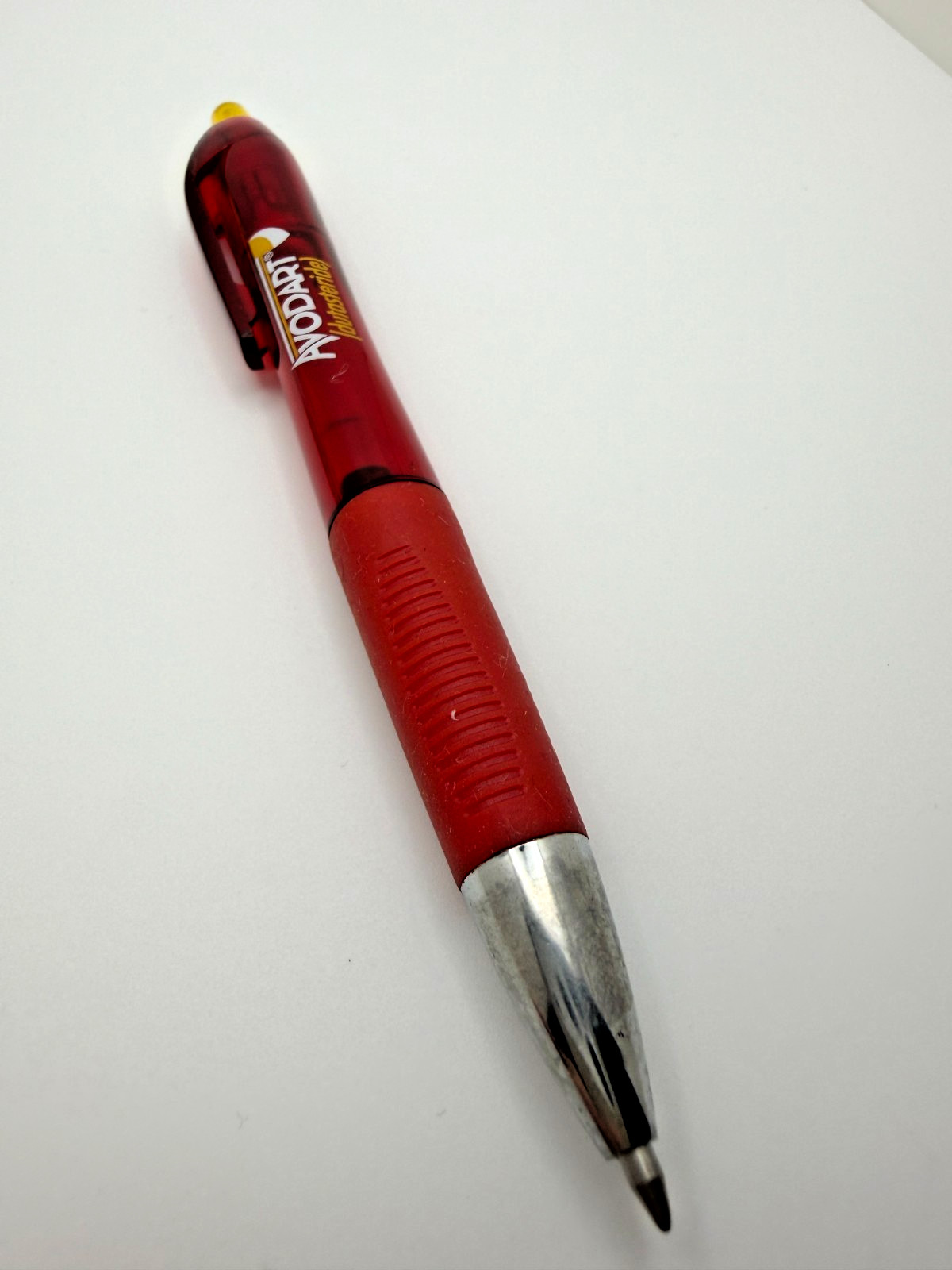 Avodart Dutasteride Pharmaceutical Promo Pen Red Yellow Click Pharma *Tested