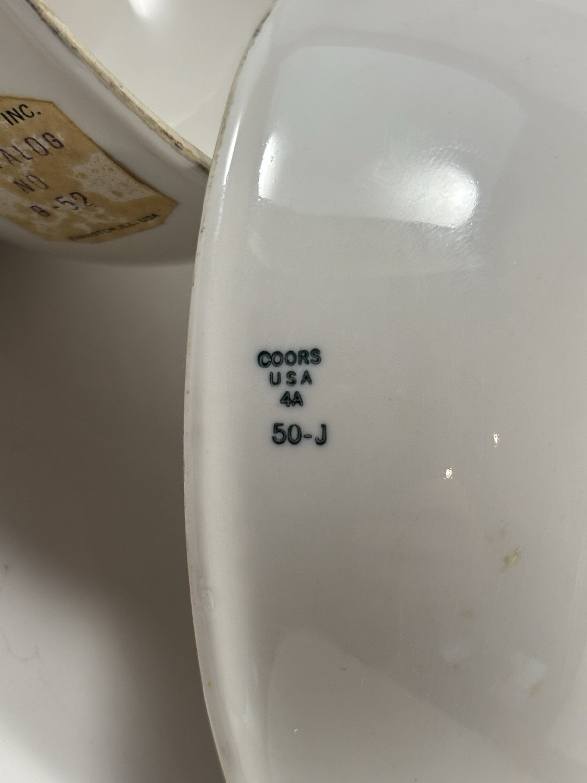Vintage Coors USA 50-J Evaporating Lab Ware Dish, Apothecary dish (set Of 2)